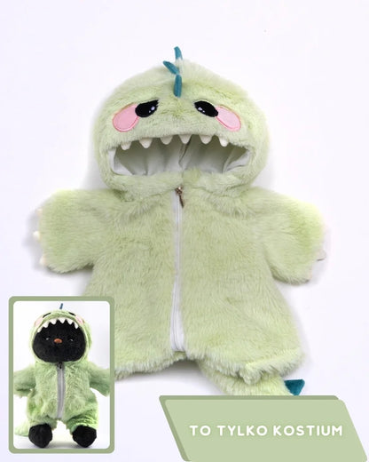 Kostium PuffyHug™ Green Furry Dino